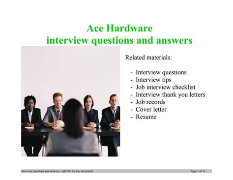 ace hardware interview questions|hardware questions and answers.